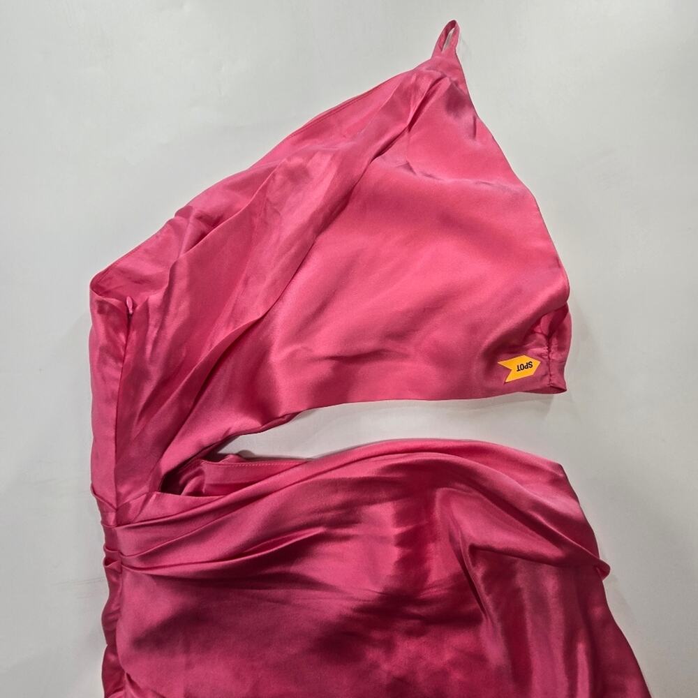 The Sei One Shoulder Cut Out Gown in Flamingo Size 10 - Picture 12 of 15